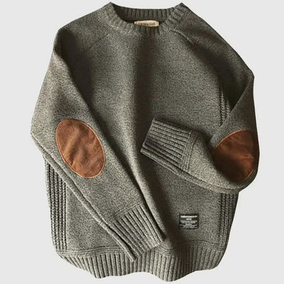 Forrest | Herren-Strickpullover mit Ellenbogenpatches