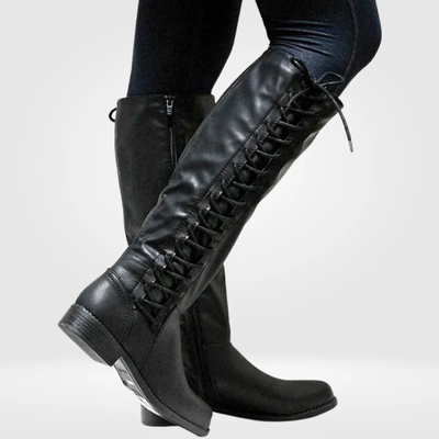 Rowena | Kniehohe Schnürstiefel für Damen