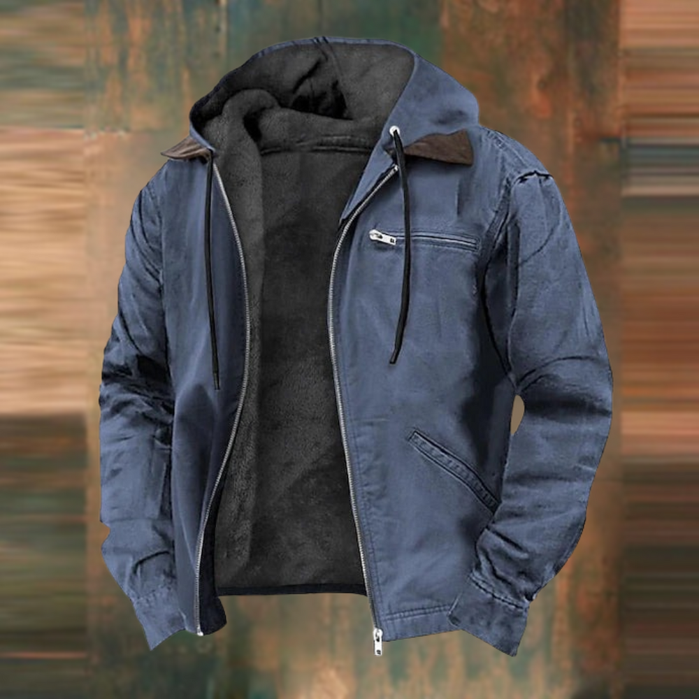 Anders | Herren-Kapuzenjacke mit Fleecefutter