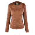 Ariadne | Women's Hooded Faux Leather Jacket