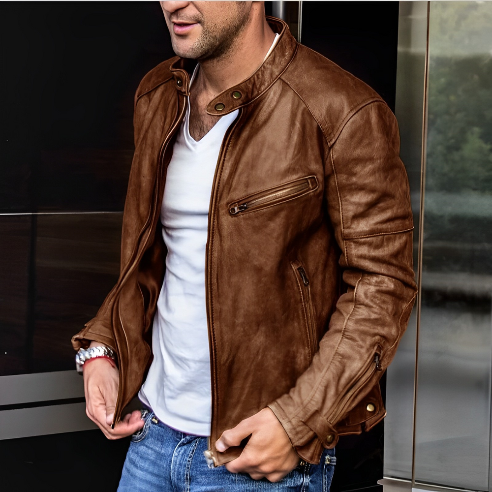 Arlo | Cafe-Racer-Lederjacke für Herren