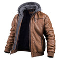 Armand | Men's Hooded Leather Bomber Jacket