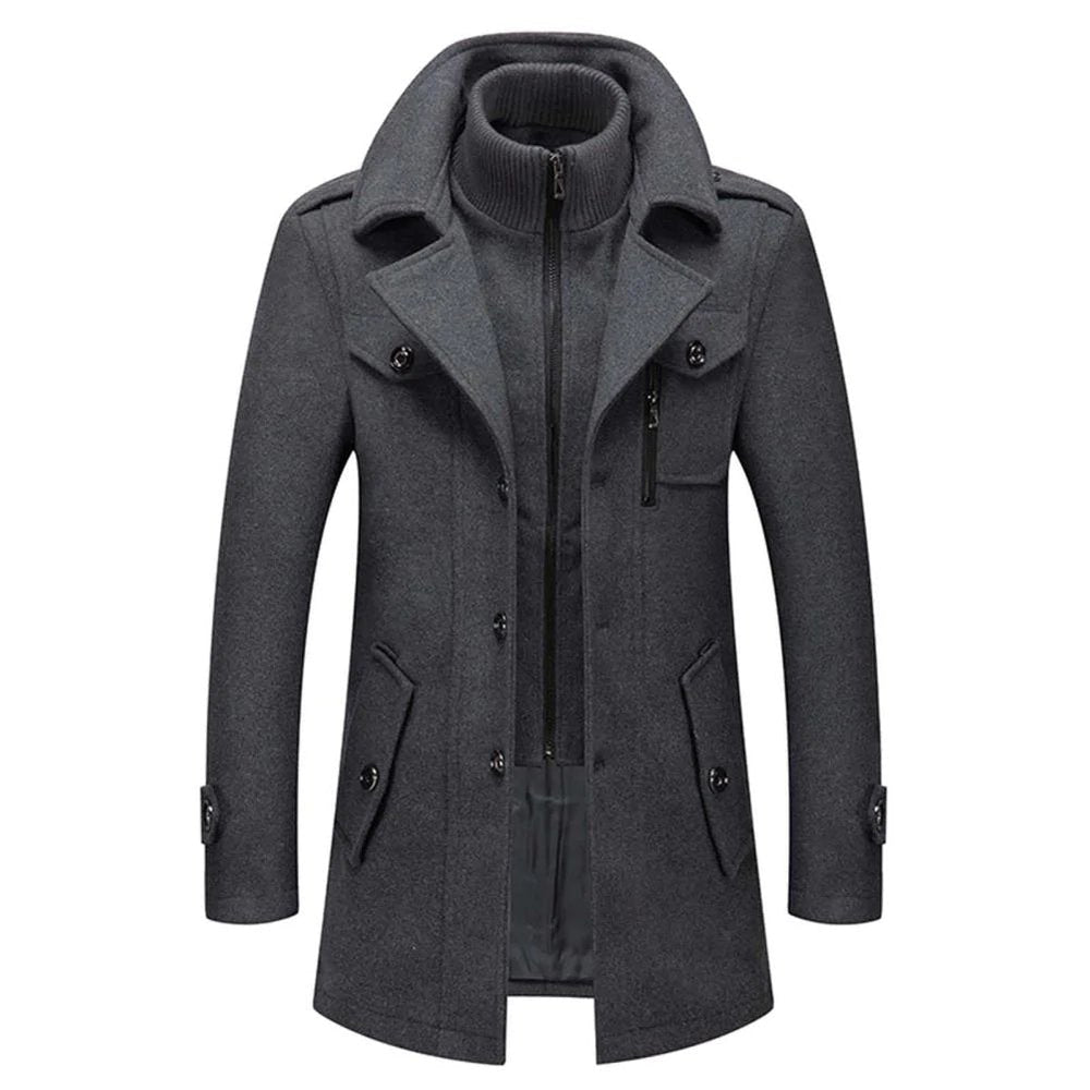 Barnaby | Men's Double Layer Overcoat