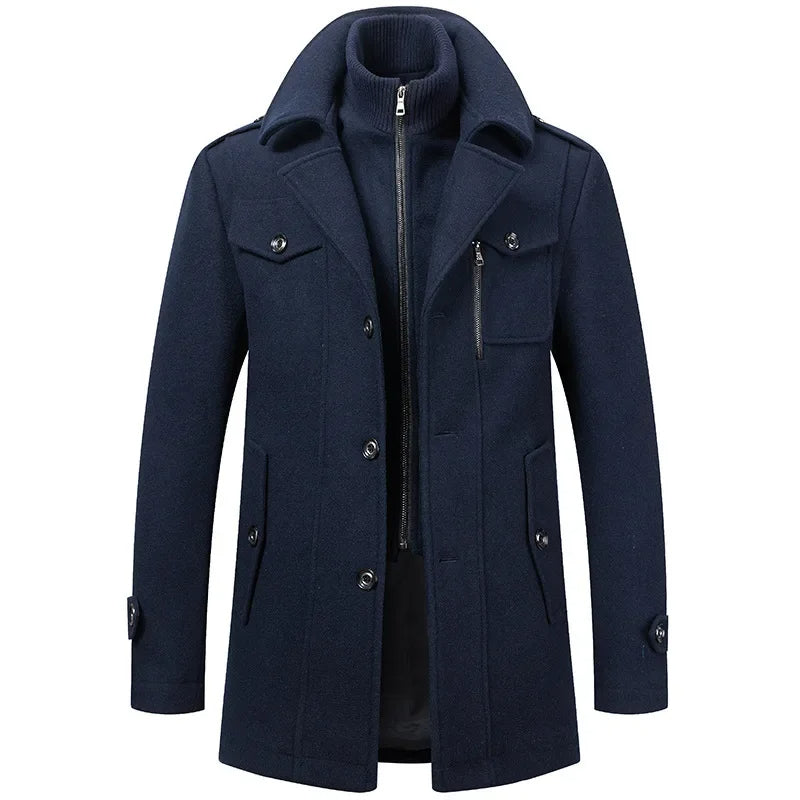Barnaby | Men's Double Layer Overcoat