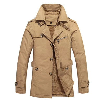 Booker | Herren-Stepp-Trenchcoat mit Fleecefutter
