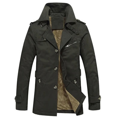 Booker | Herren-Stepp-Trenchcoat mit Fleecefutter