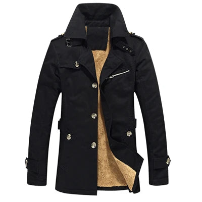 Booker | Herren-Stepp-Trenchcoat mit Fleecefutter