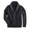 Burke | Men's Ribbed Knit Shawl Collar Cardigan