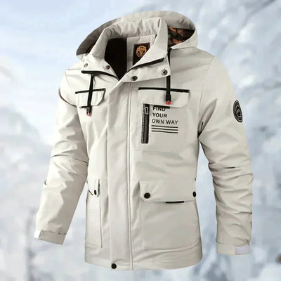Caleb | Wasserdichte Outdoor-Kapuzenjacke für Herren