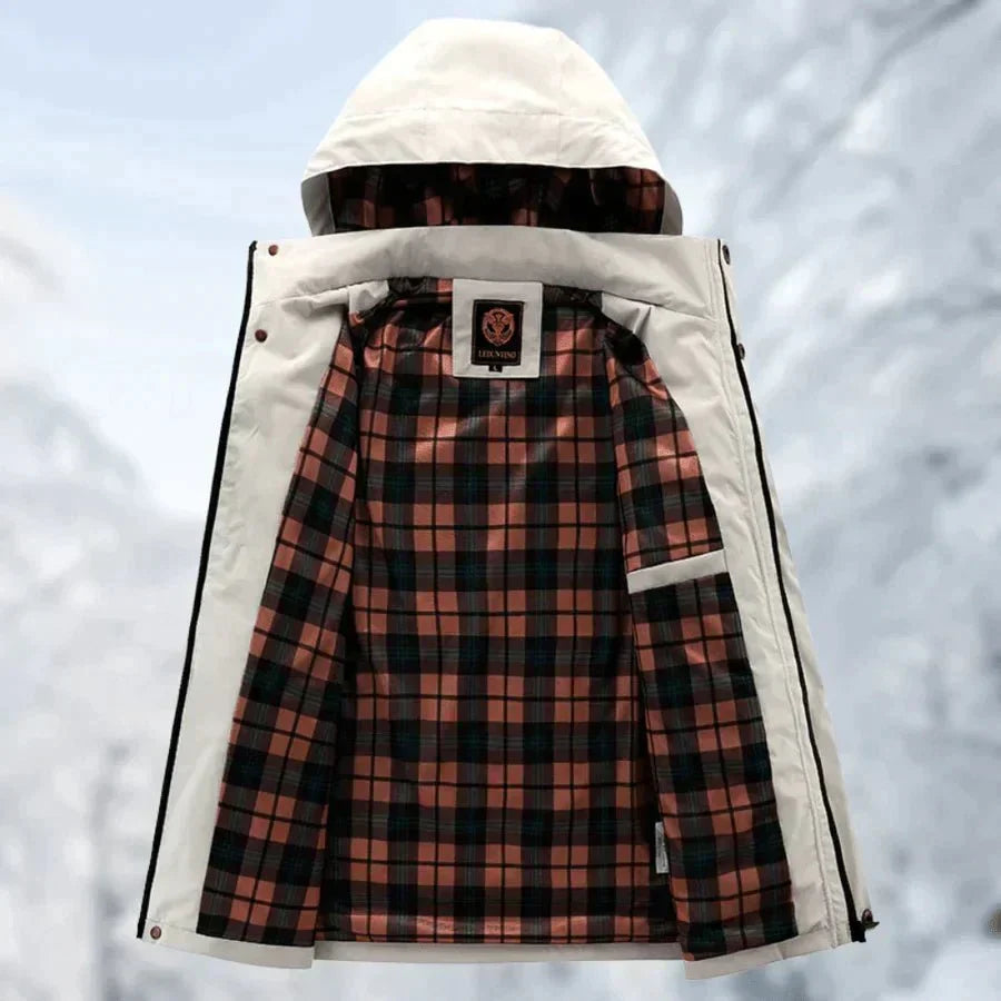 Caleb | Wasserdichte Outdoor-Kapuzenjacke für Herren