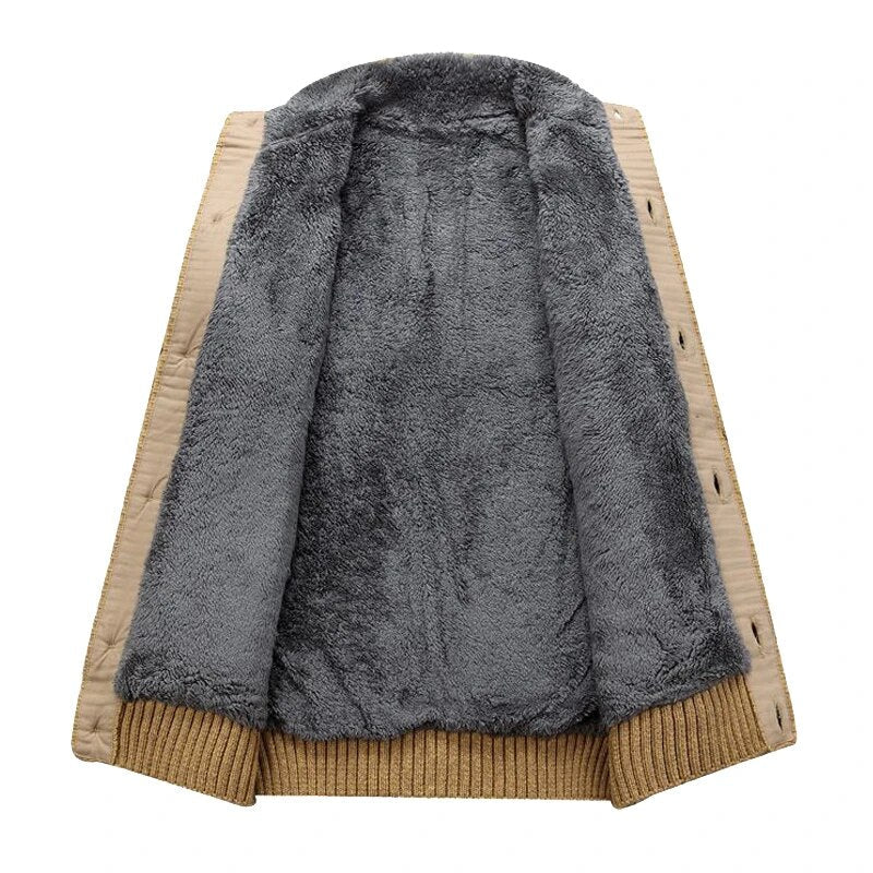 Camden | Men's Fleece Lined Cable Knit Cardigan