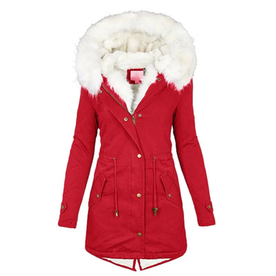 Cecily | Women's Fleece Lined Hooded Coat
