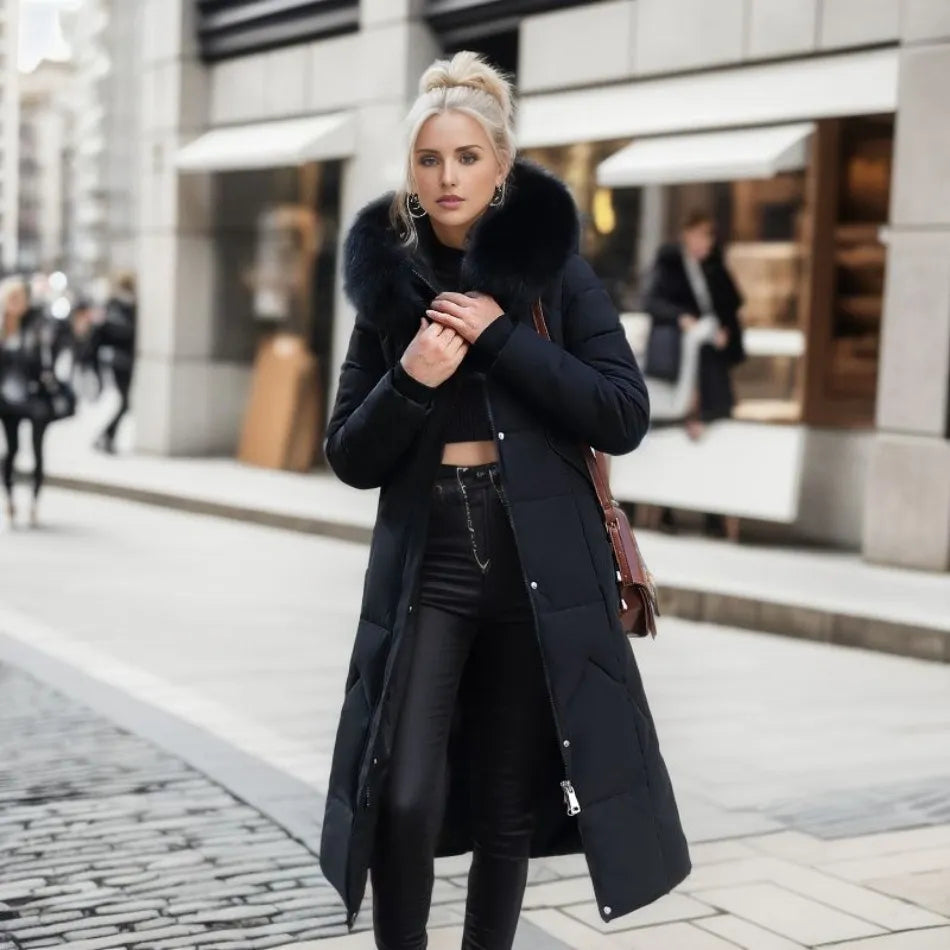 Cressida | Women's Long Quilted Down Coat