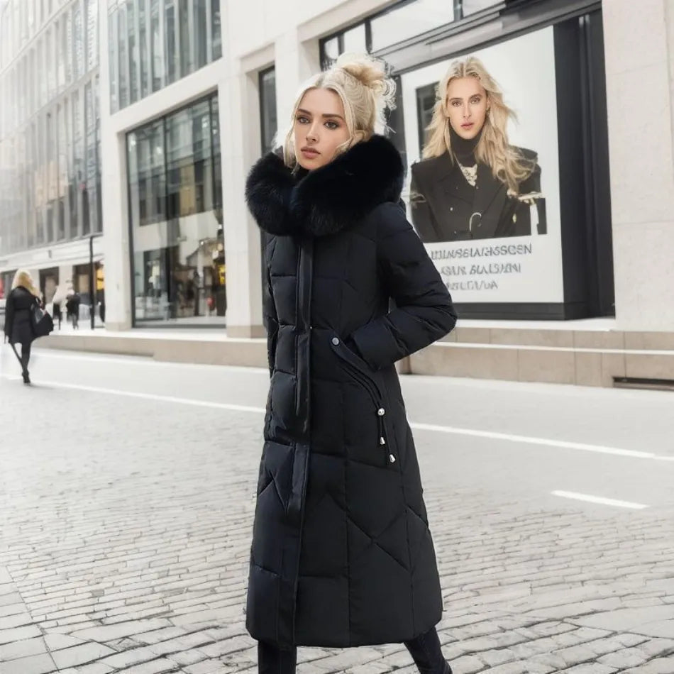 Cressida | Women's Long Quilted Down Coat