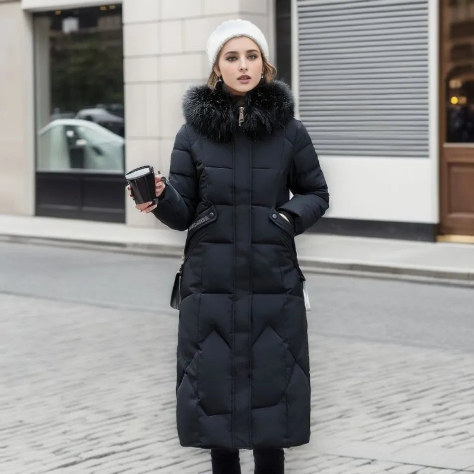 Cressida | Women's Long Quilted Down Coat
