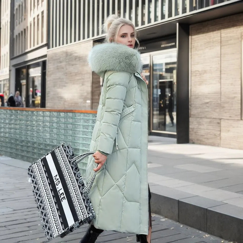 Cressida | Women's Long Quilted Down Coat