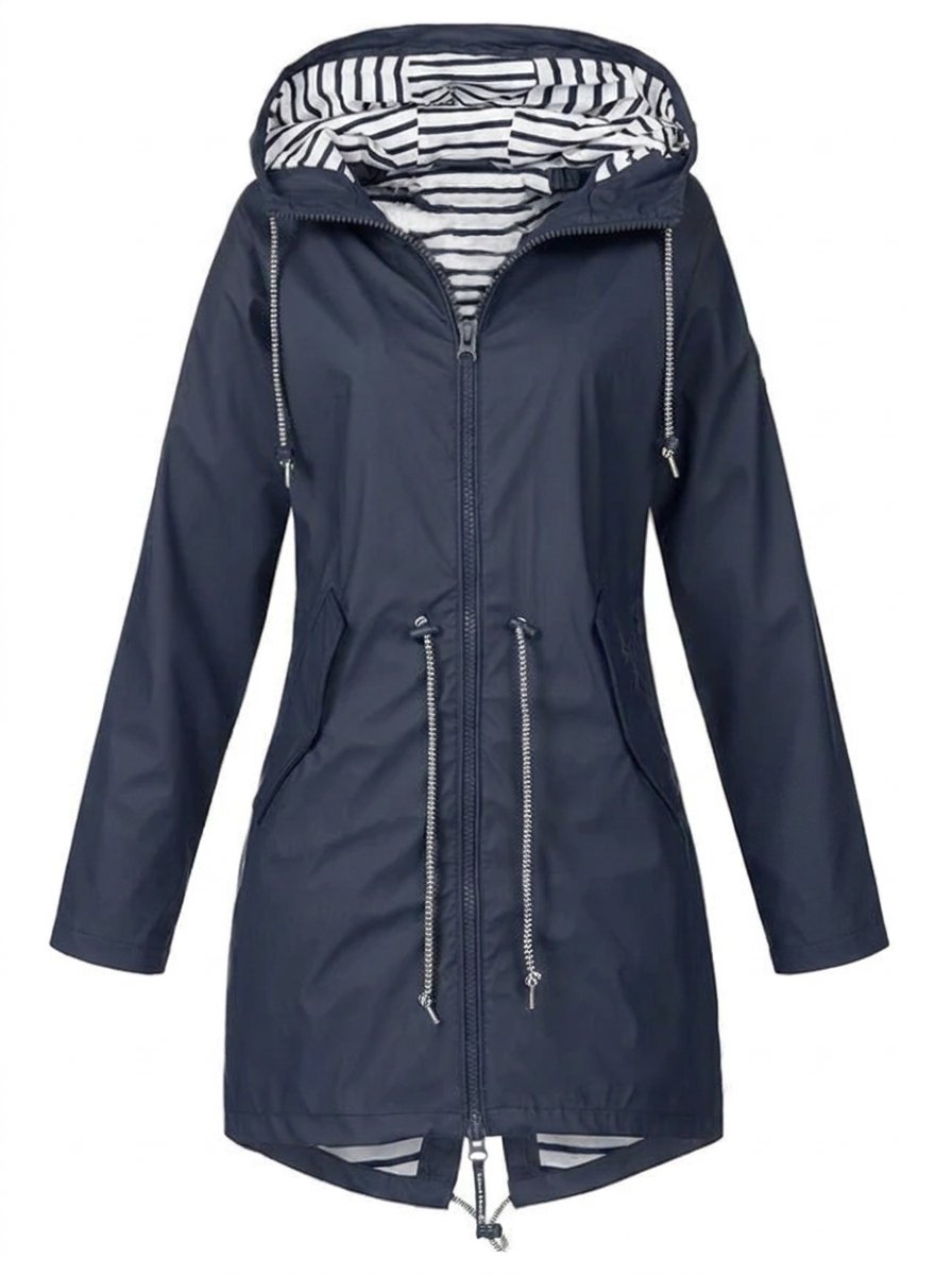 Daphne | Women's Hooded Drawstring Rain Jacket