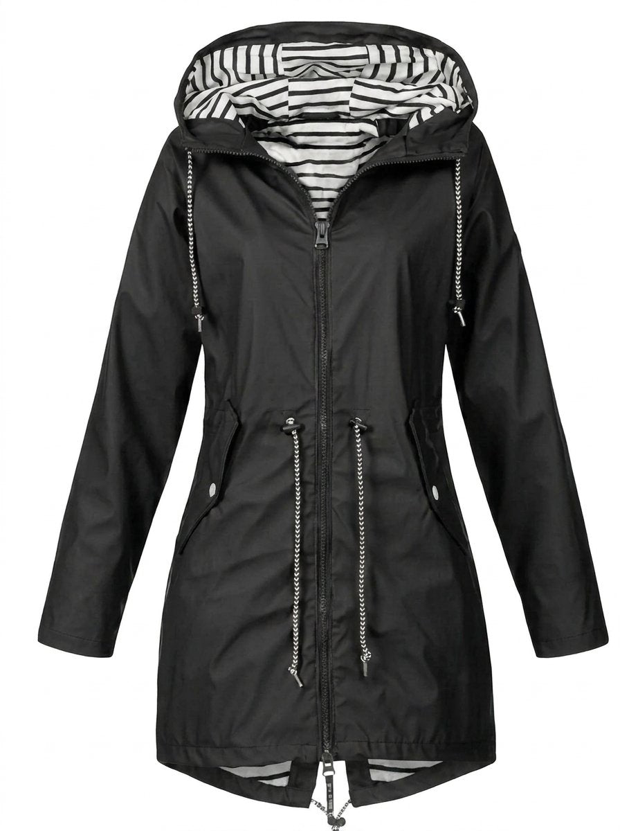 Daphne | Women's Hooded Drawstring Rain Jacket