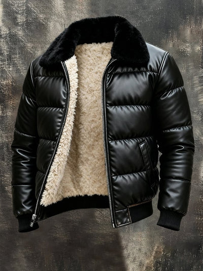 Declan | Herren-Pufferjacke aus Kunstleder