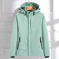 Della | Damen-Kapuzen-Regenjacke mit Reißverschluss