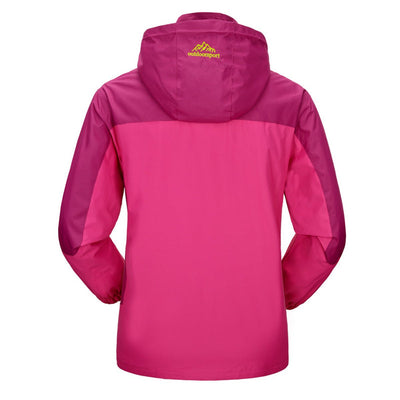 Eleanor | Zweifarbige Damen-Kapuzenregenjacke