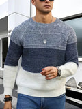 Ellis | Men's Color Block Waffle Knit Sweater