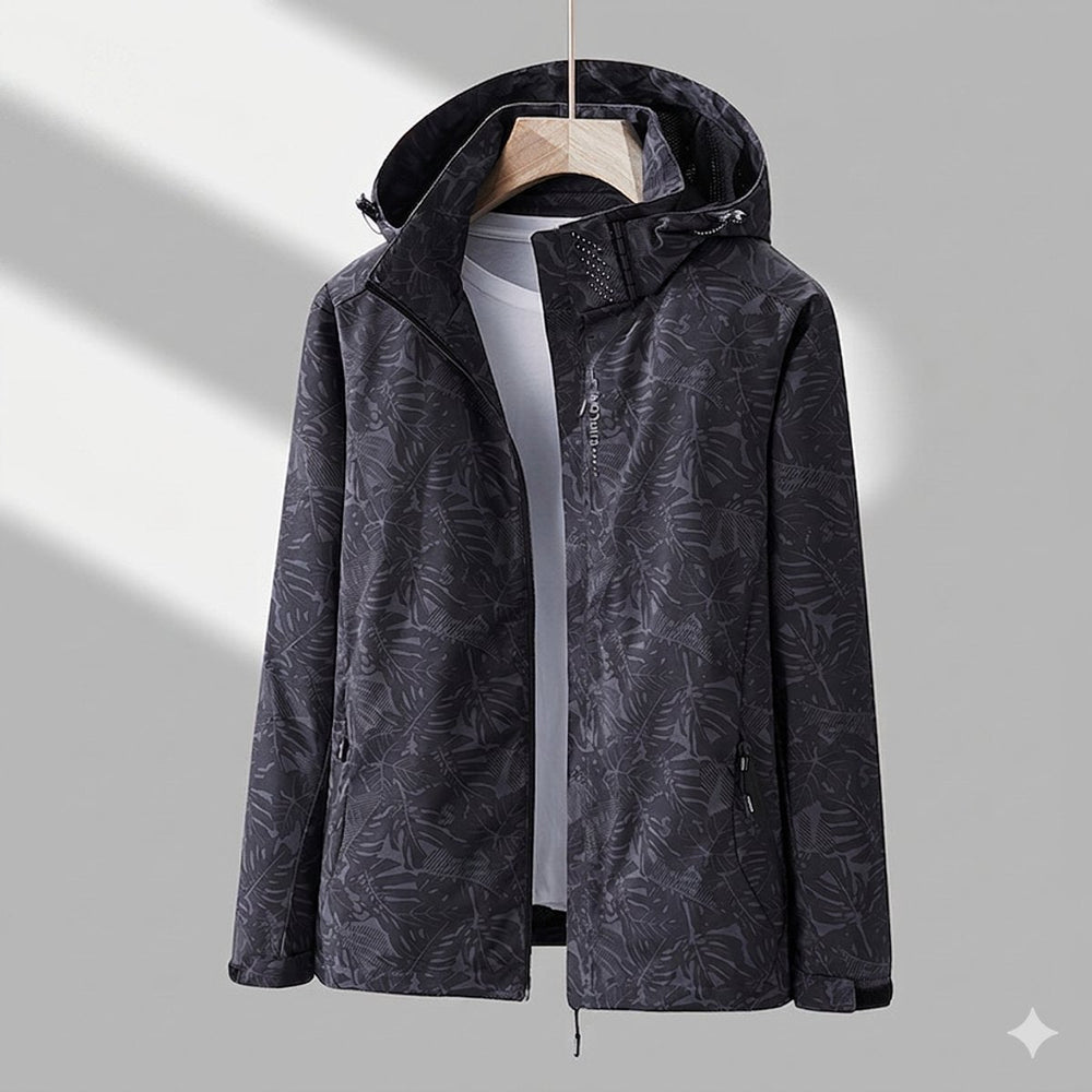 Elodie | Bedruckte, gefütterte Damen-Kapuzenregenjacke