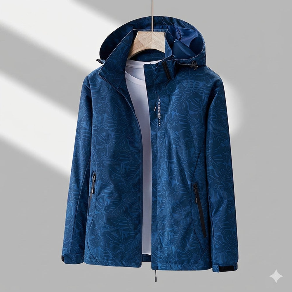 Elodie | Bedruckte, gefütterte Damen-Kapuzenregenjacke