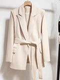 Emmanuelle | Women's Belted Tailored Blazer