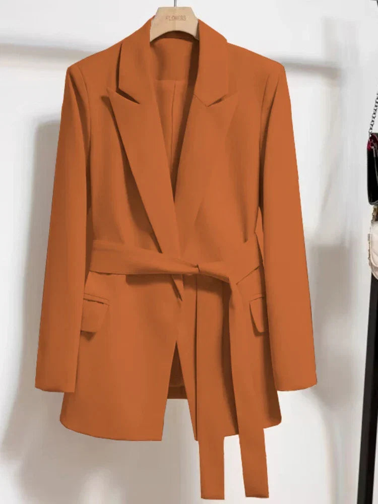 Emmanuelle | Women's Belted Tailored Blazer