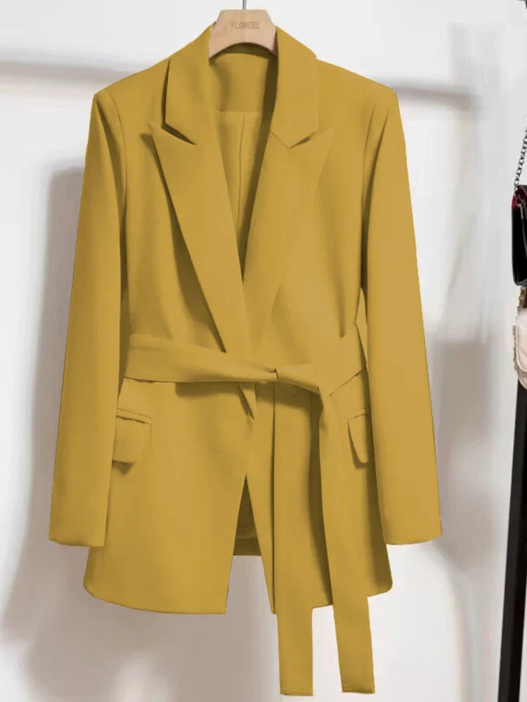 Emmanuelle | Women's Belted Tailored Blazer
