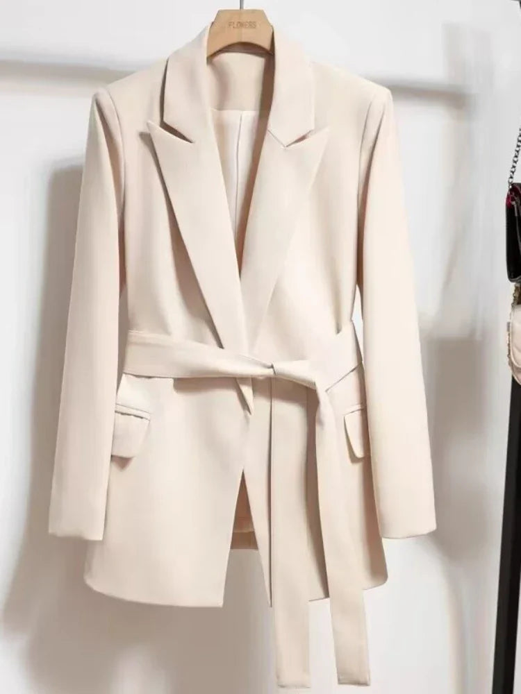 Emmanuelle | Women's Belted Tailored Blazer