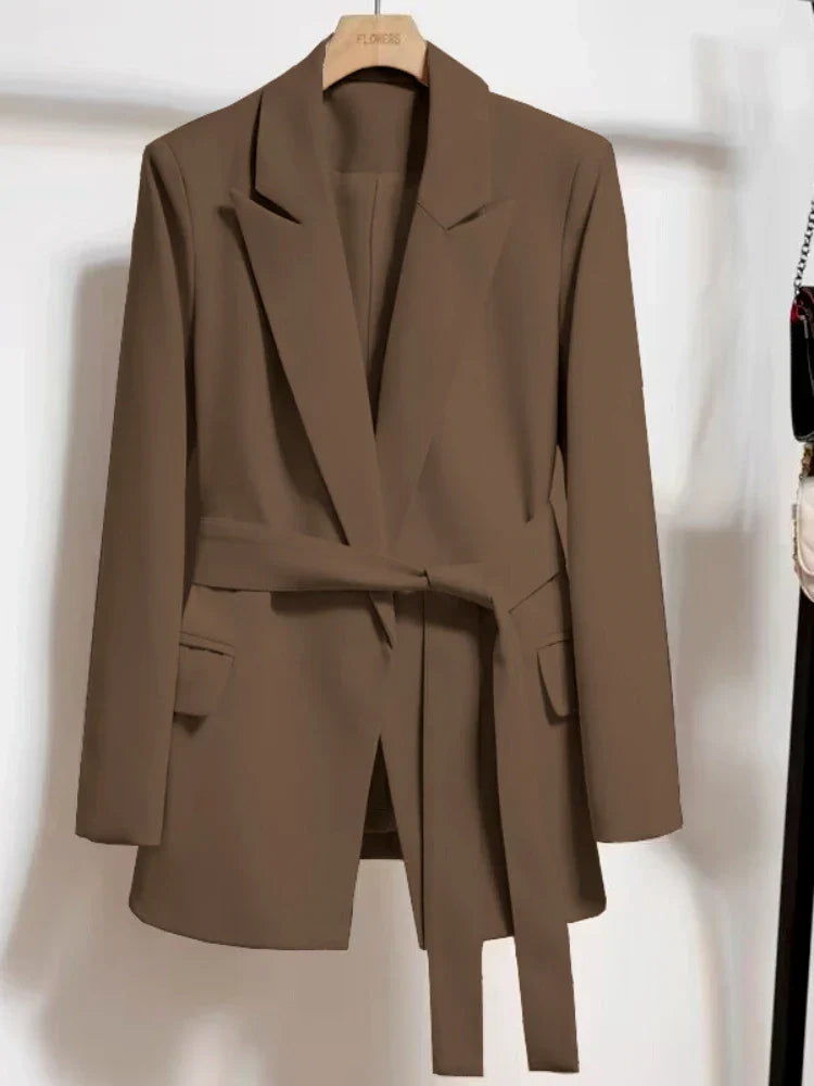 Emmanuelle | Women's Belted Tailored Blazer