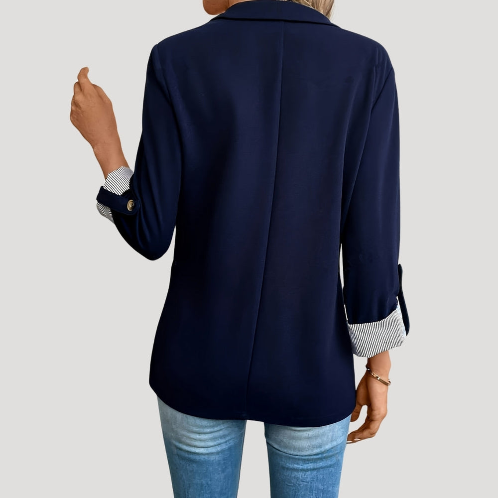 Everly | Women's Roll Sleeve One Button Blazer