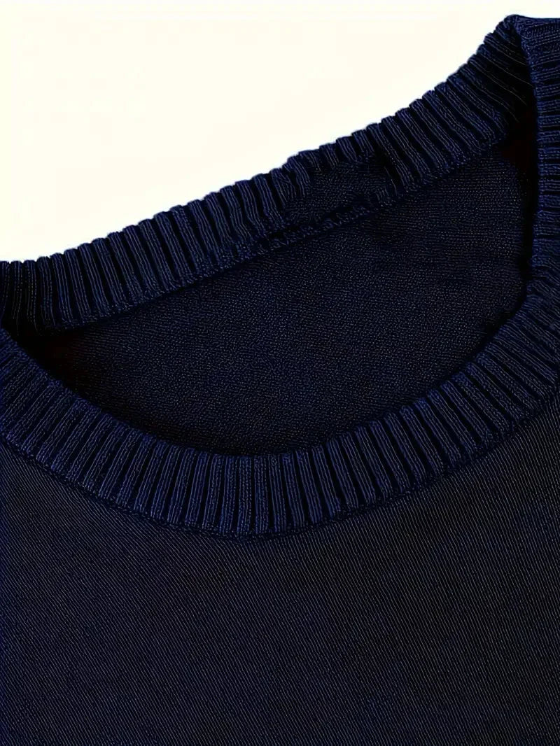 Ezra | Herren-Strickpullover aus Baumwolle mit Rundhalsausschnitt
