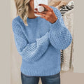 Faye | Grobstrick-Pullover für Damen mit Rundhalsausschnitt