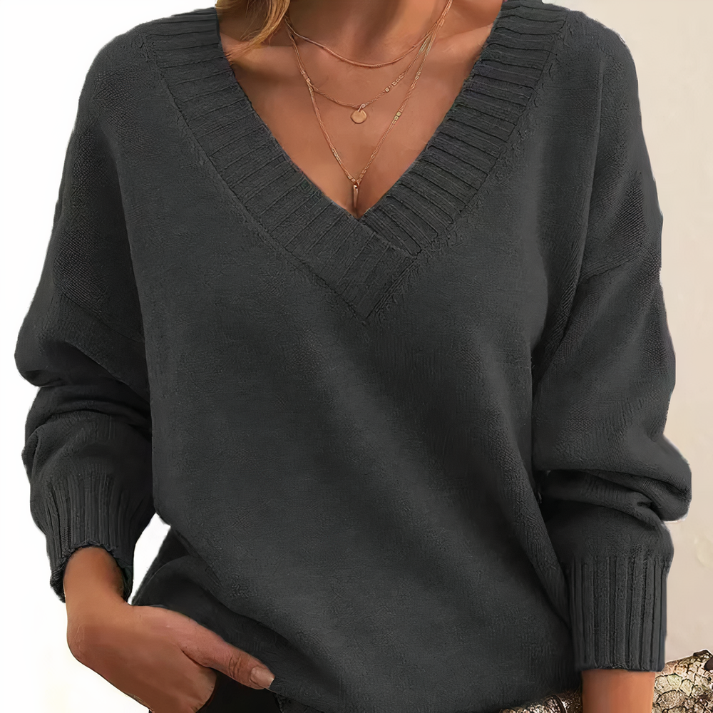 Fiona | Women's V-Neck Knit Sweater