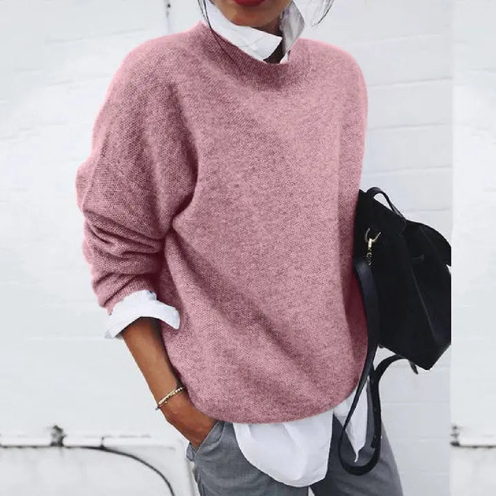 Florence | Weicher Strickpullover für Damen mit Rundhalsausschnitt