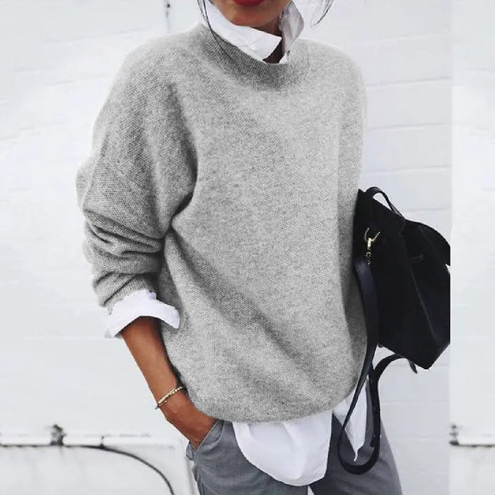 Florence | Weicher Strickpullover für Damen mit Rundhalsausschnitt