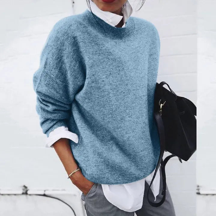 Florence | Weicher Strickpullover für Damen mit Rundhalsausschnitt