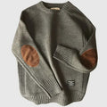 Forrest | Herren-Strickpullover mit Ellenbogenpatches