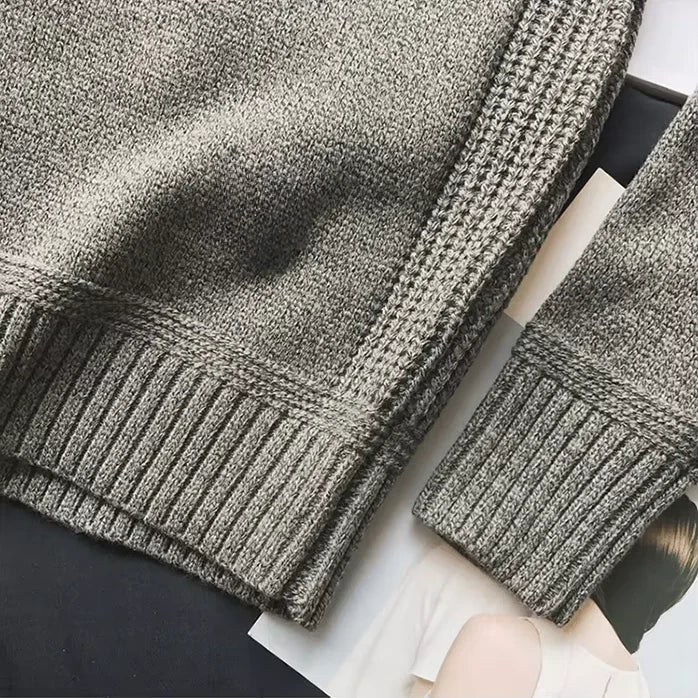 Forrest | Herren-Strickpullover mit Ellenbogenpatches