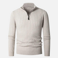 Gideon | Men's Ribbed Quarter Zip Sweater