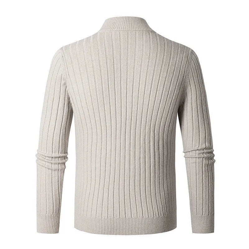 Gideon | Men's Ribbed Quarter Zip Sweater