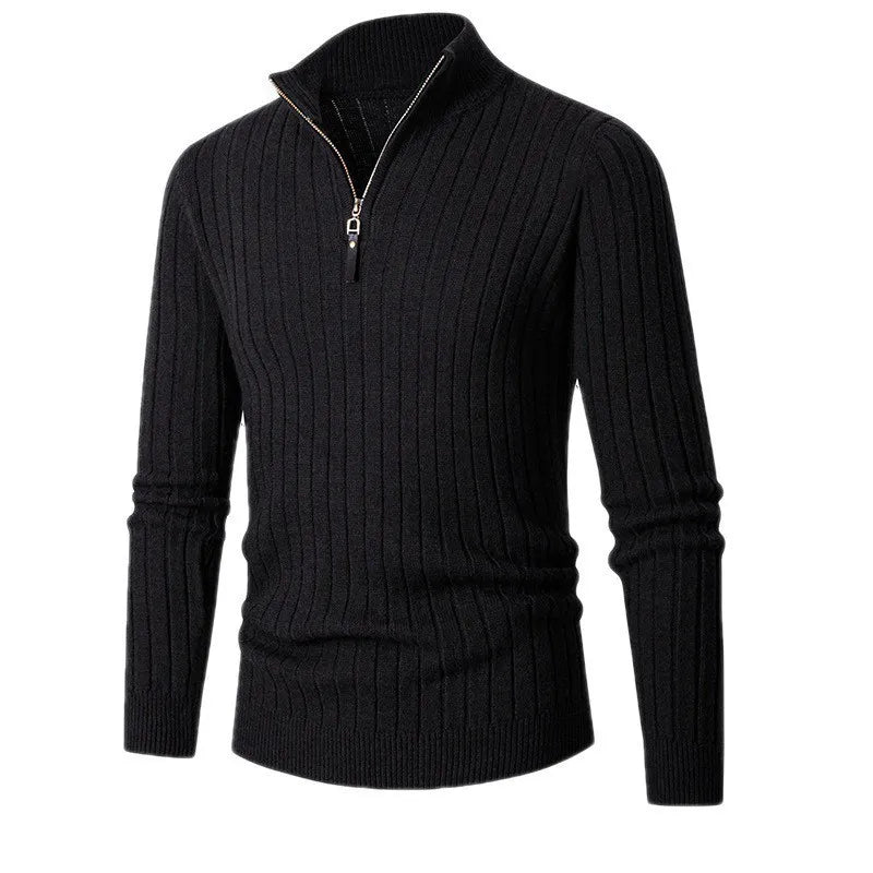 Gideon | Men's Ribbed Quarter Zip Sweater