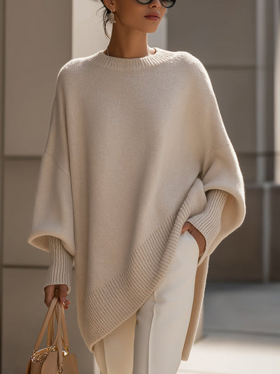 Giselle | Oversize-Fledermauspullover aus Strick für Damen