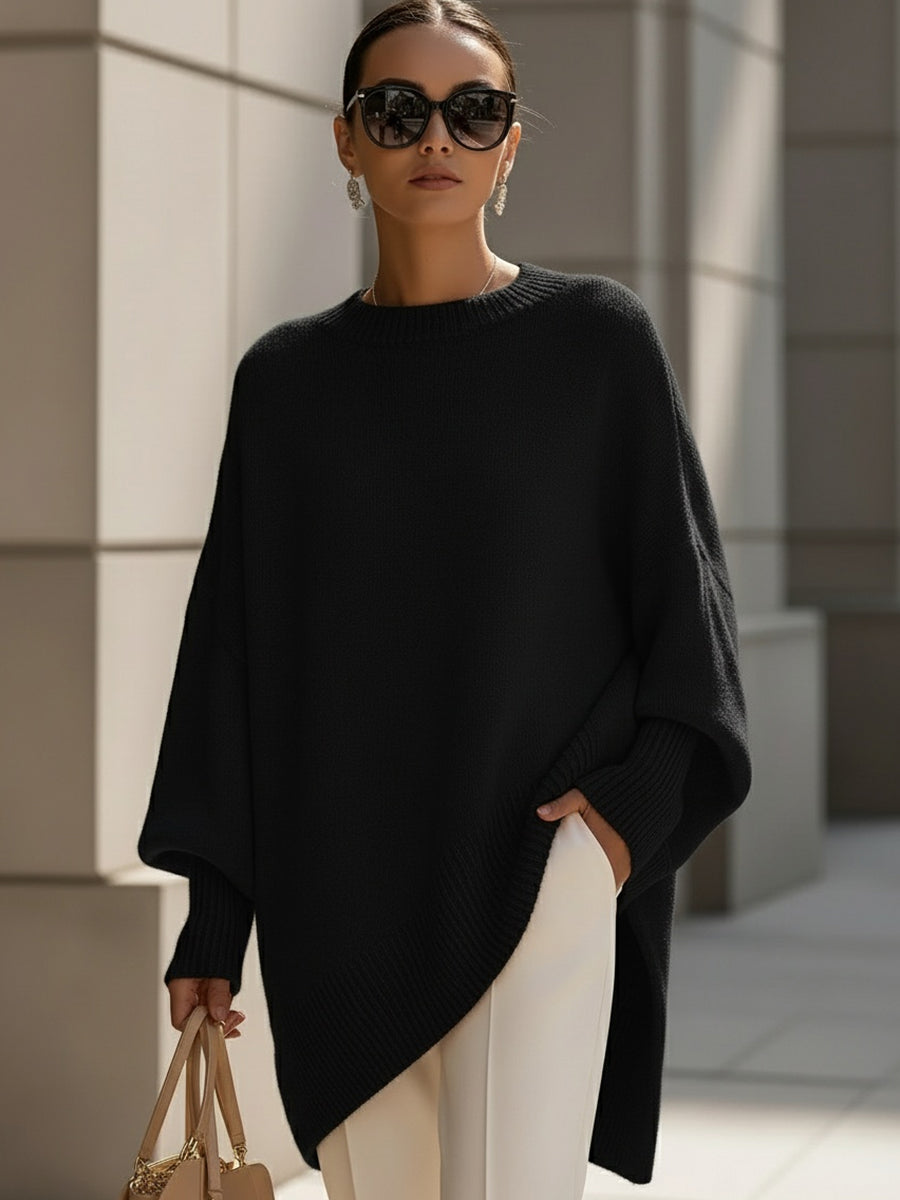 Giselle | Oversize-Fledermauspullover aus Strick für Damen