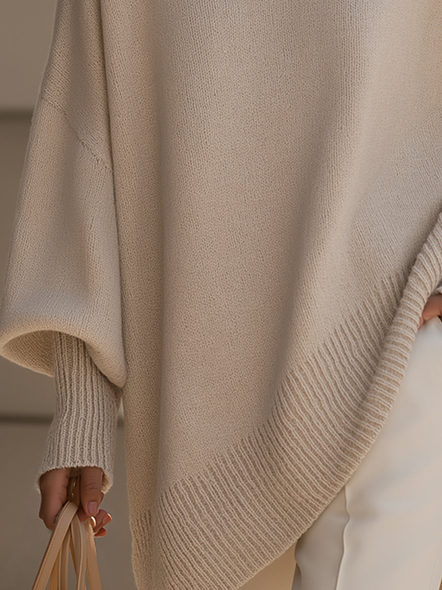 Giselle | Oversize-Fledermauspullover aus Strick für Damen