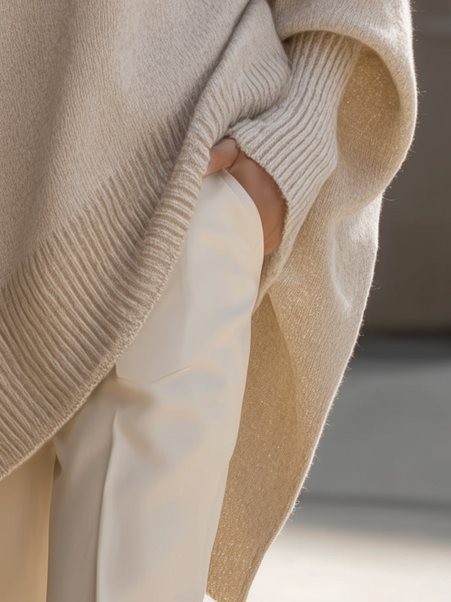Giselle | Oversize-Fledermauspullover aus Strick für Damen