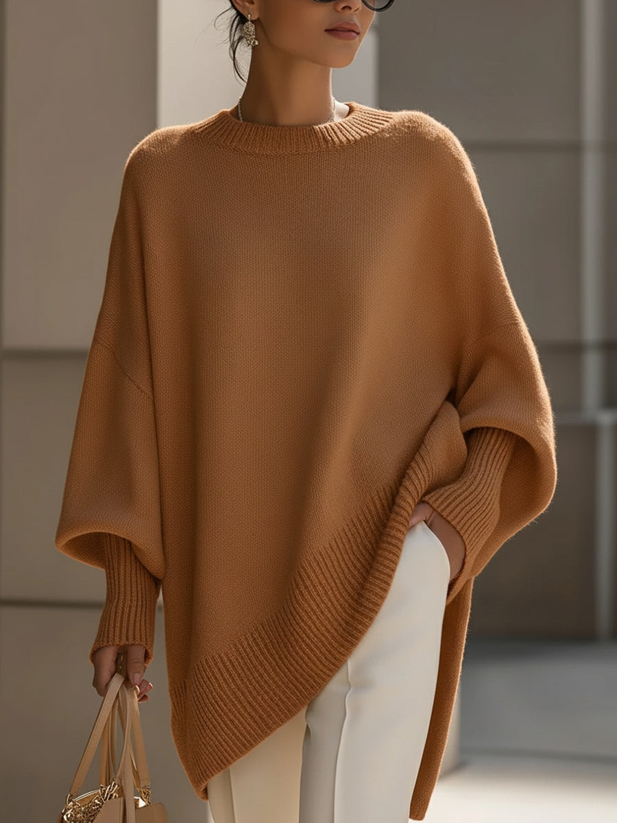 Giselle | Oversize-Fledermauspullover aus Strick für Damen
